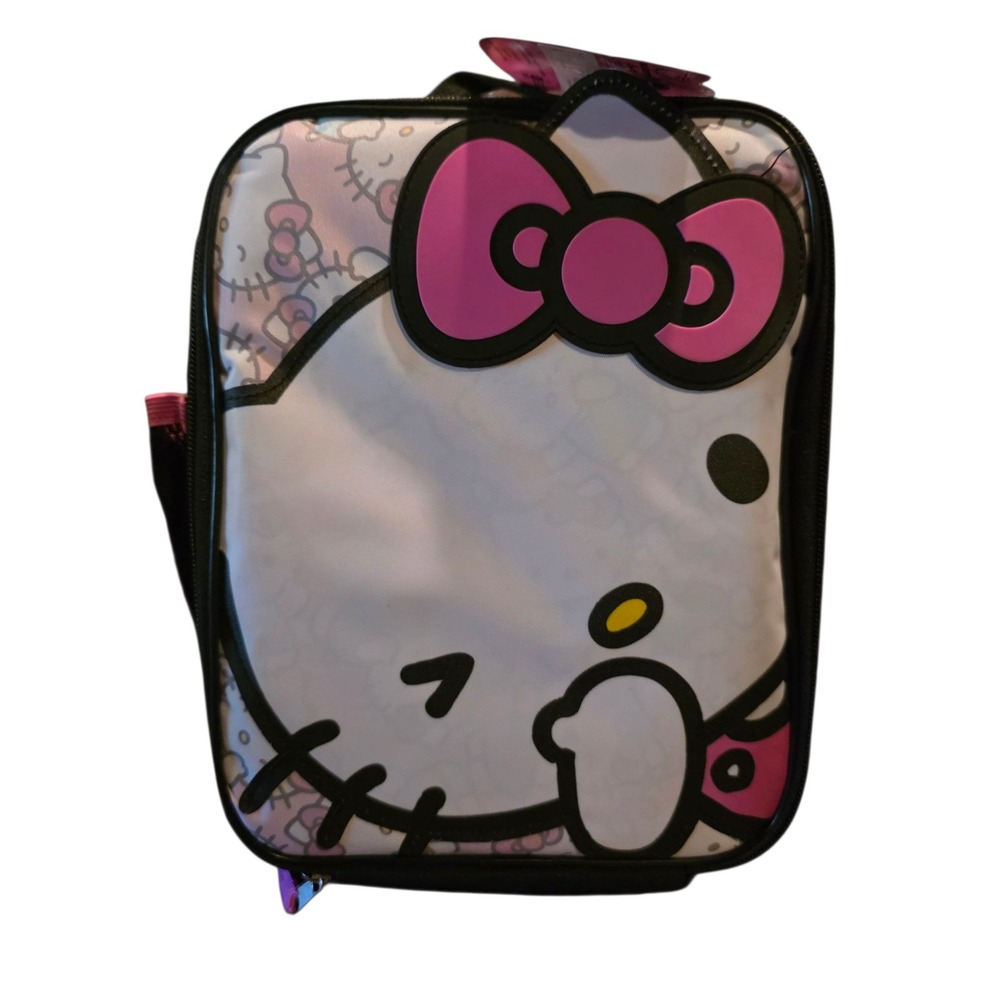 Hello Kitty Insulated Lunch Tote Bag Pink‎ Insulated Girls Kids Sanrio New